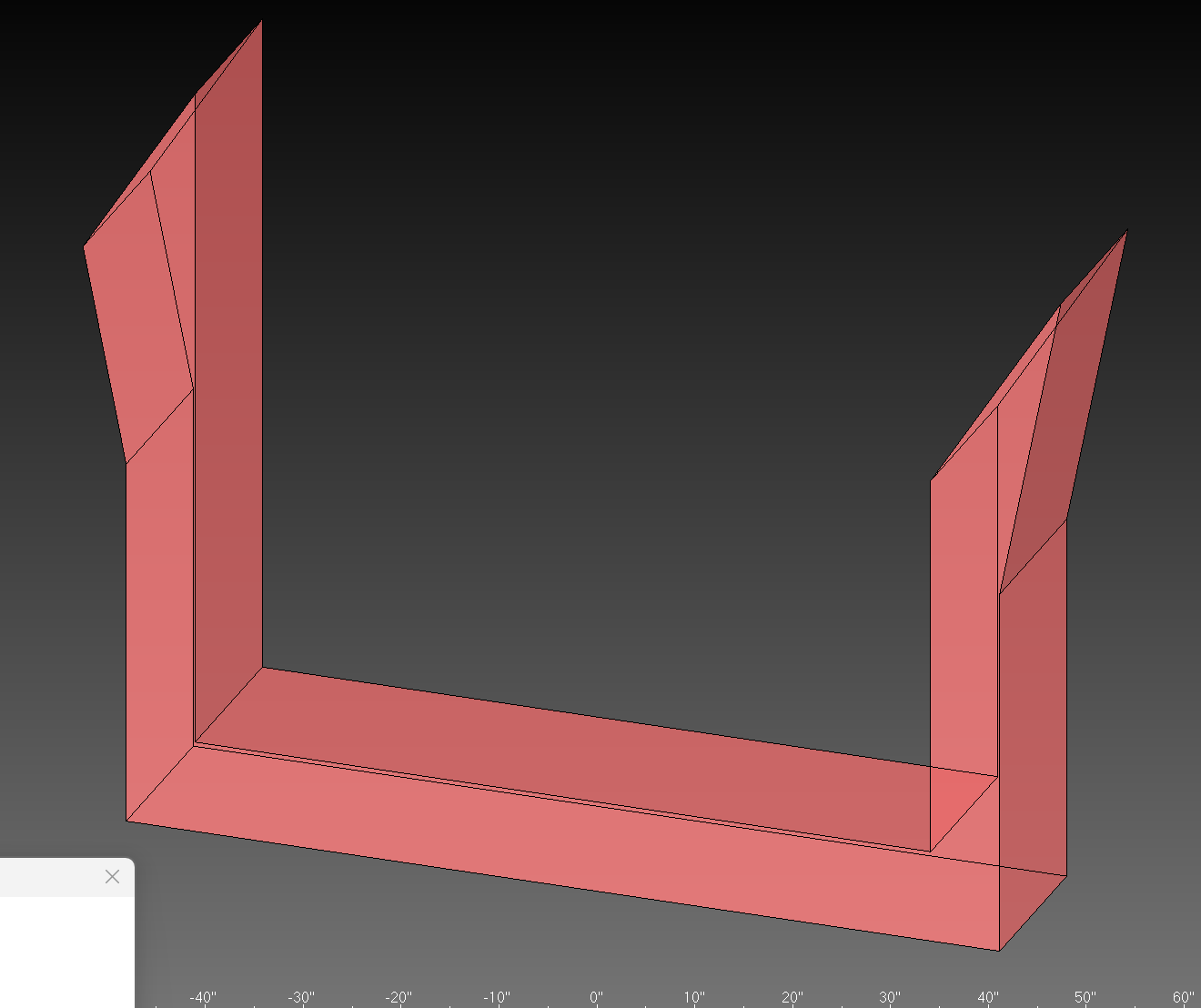 Sharp blade edges - potential hazard
