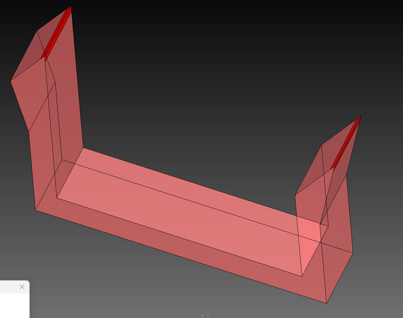 Dangerous edges identified with red marking